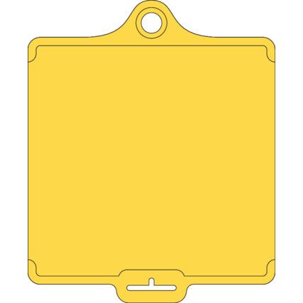 ASSETTAG FLEX MEDIUM - YELLOW PLAIN NO PRINT (PK-10)