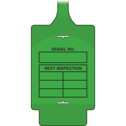 TGF0201G AssetTag Flex - Inspection 2 - Green - Single