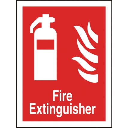 Fire Extinguisher Polycarbonate Sign 300mm x 400mm