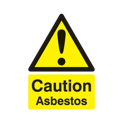 Asbestos Vinyl Caution Sign 148mm x 210mm