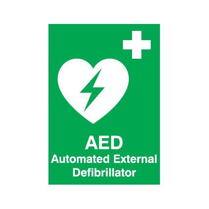 Automated External Defibrillator Rigid PVC Sign 297 x 420mm