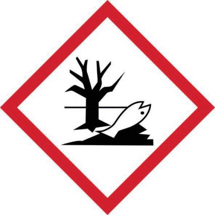 GHS ENVIRONMENTALLY DAMAGING SYMBOL S/ADH VINYL (50X50mm)(PK- 10)