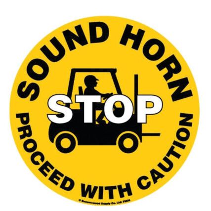 Floor Marker 430mm Sound Horn Stop Proceed With Caution