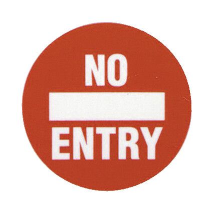 FM02 Floor Marker No Entry PVC Film Sign 430mm x 430mm