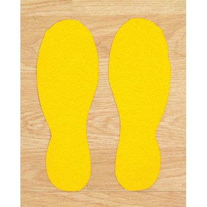 Anti-Slip Feet, Yellow (Pk-10)