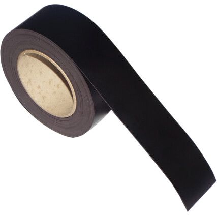 Racking Strip, Magnetic, Easy Wipe, Matt Black, 80mmx10m