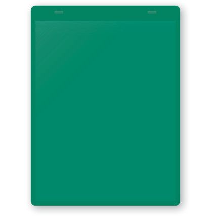 Document Wallets, Green, Tie-on, 155x230mm (Pk-10)