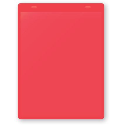 Document Wallets, Red, Tie-on, 155x230mm (Pk-10)