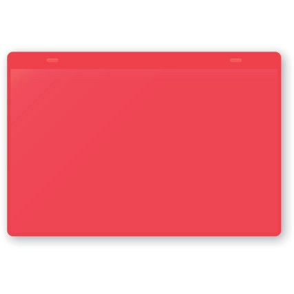 Document Wallets, Red, Tie-on, 215x160mm (Pk-10)