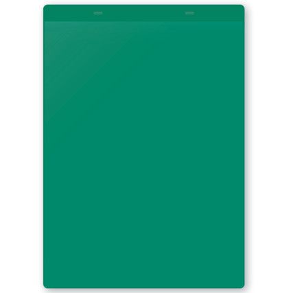 Document Wallets, Green, Tie-on, 215x310mm (Pk-10)