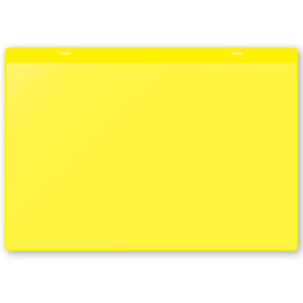 Document Wallets, Yellow, Tie-on, 310x220mm (Pk-10)