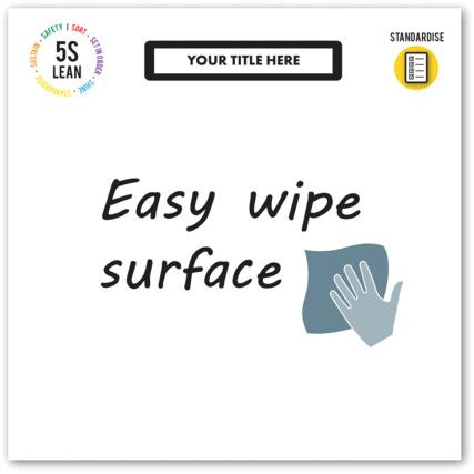 Whiteboard, Magnetic, Easy Wipe