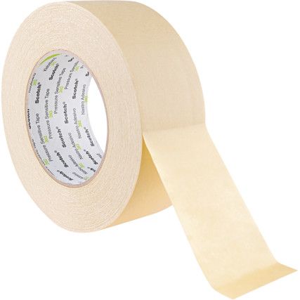 202 Masking Tape, Crepe Paper, 48mm x 50m, Cream