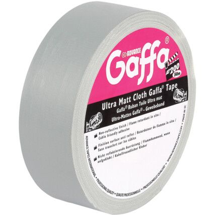 AT200 Ultra Matt Grey Cloth Advance Gaffa® Tape - 50mm x 50m