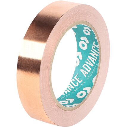 AT526 35 Micron Copper Conductive Foil Shielding Tape - 19mm x 33m