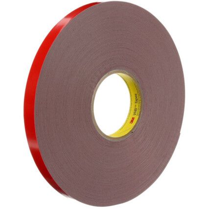 VHB™ 4941F Double Sided Tape, Acrylic Foam, Grey, 1200mm x 33m