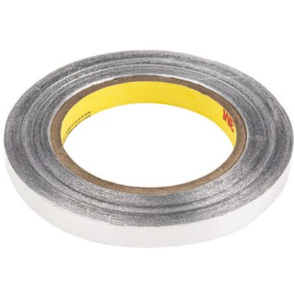 425 Aluminium Foil Tape, Aluminium Foil, Silver, 12mm x 50m