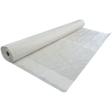 Fire Retardant Sheeting, Reinforced Polyethylene, 45m