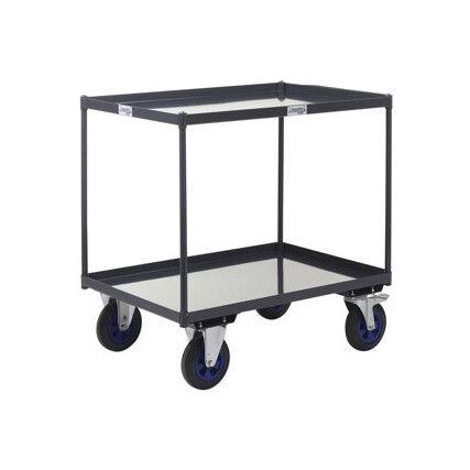 TABLE TOP SHELF TRUCKS - 2 SHELF - STEEL - 1200 X 800