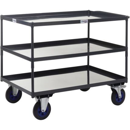 TABLE TOP SHELF TRUCKS - 3 SHELF - STEEL - 1200 X 800