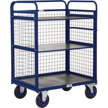 DISTRIBUTION TRUCKS-1100H-2 SHELF WITH SIDES & BACK-1000X700 BLUE