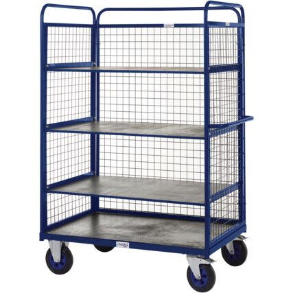 DISTRIBUTION TRUCKS-1500H-3 SHELF WITH SIDES & BACK-1200X800 BLUE