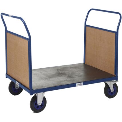 PLATFORM TRUCKS DOUBLE TIMBER END 1055X700 BLUE