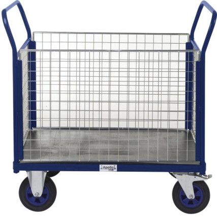 PLATFORM TRUCKS 4 MESH SIDES 1055X800 BLUE