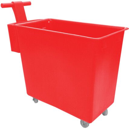 MOBILE TAPERED TRUCK WITH HANDLE - 200L - RECYCLED