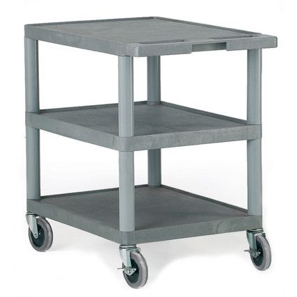 Shelf Trolley, 150kg Rated Load, Braked Swivel Castors, 840mm x 610mm