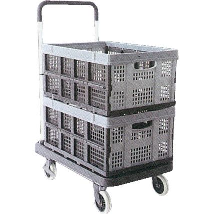 Folding Trolley, 920mm, 120kg Rated Load, Fixed Castors