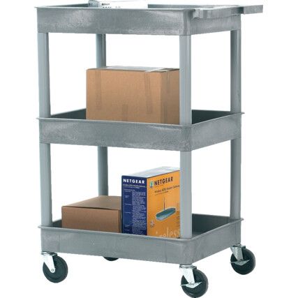 Service Trolley, 150kg Rated Load, Swivel Castors, 1000mm x 610mm