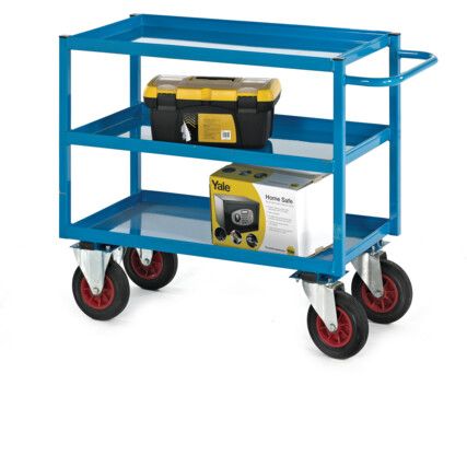 Heavy Duty Trolley, 350kg Rated Load, Swivel Castors, 900mm x 900mm