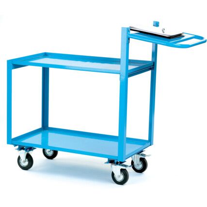 Order Picking Trolley, 250kg Rated Load, Braked Swivel Castors, 1070mm