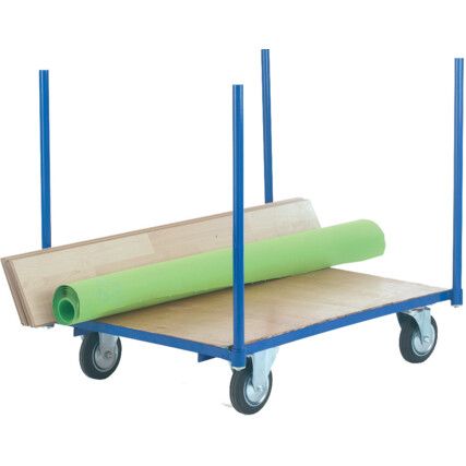 Hand Drawn Truck, 1000mm x 900mm, 500kg Rated Load, Swivel Castor