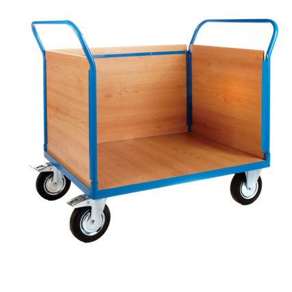 Pi813H Platform Truck, 1000mm x 700mm, 3 Veneer Sides