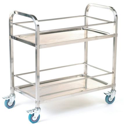 Shelf Trolley, 100kg Rated Load, Braked Swivel Castors, 895mm x 850mm