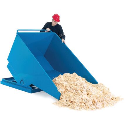 SK310Z, Heavy Duty Tilting Skip, 1250kg Capacity, Blue