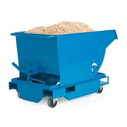 SK312Z, Heavy Duty Tilting Skip, 1250kg Capacity, Blue