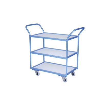 Shelf Trolley, 125kg Rated Load, Swivel Castors, 1030mm x 1110mm