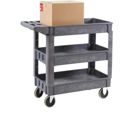 Service Trolley, 225kg Rated Load, Swivel Castors, 850mm x 950mm