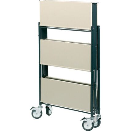 Folding Trolley, 80kg Rated Load, Swivel Castors