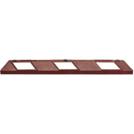 PARK-AID WHEEL STOP - 1,200MML -BRICK-RED/WHITE