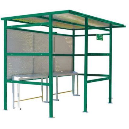 TRADITIONAL SMOKING SHELTER STEEL 2180.2450.1900 GREEN