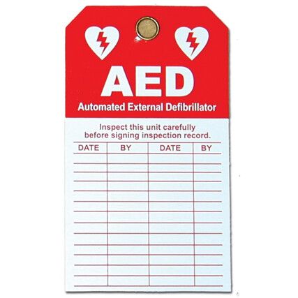 AED Inspection Tag