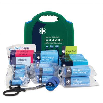 RELIANCE FIRST AID KIT CATERING MEDIUM BS8599-1 IN AURA BOX