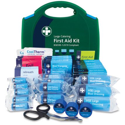 RELIANCE FIRST AID KIT CATERING LARGE BS8599-1 IN AURA BOX