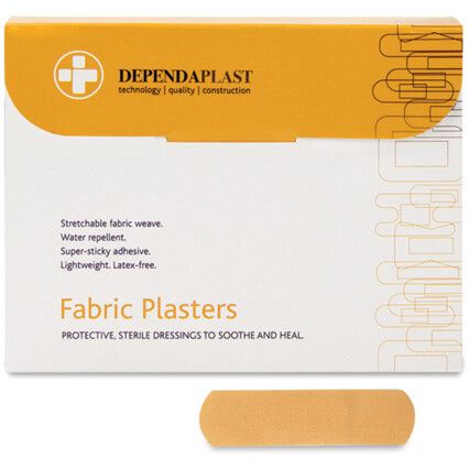 DEPENDAPLAST ADVANCED FABRIC PLASTERS 7CMx2CM (BX-100)