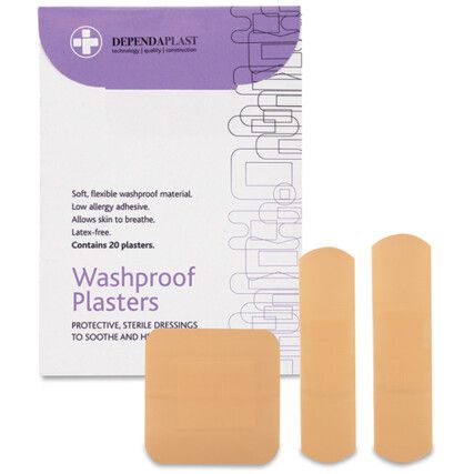 DEPENDAPLAST WASHPROOF PLASTERS ASSORTED (PK-20)