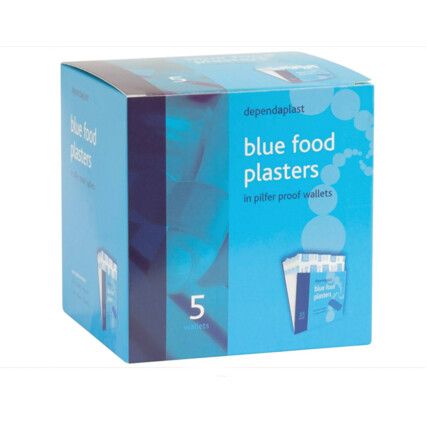 DEPENDAPLAST BLUE DETECTABLE PILFER PROOF PLASTERS (BX-5x35)